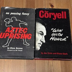 Lot of 2 San Diego State Books - Aztec Rising and Win With Honor  OOP SDSU